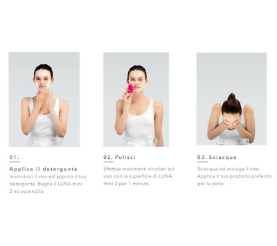 FOREO LUNA Go Spazzola Esfoliante Per Il Viso Con Funzione Anti Età Per - Foto 8