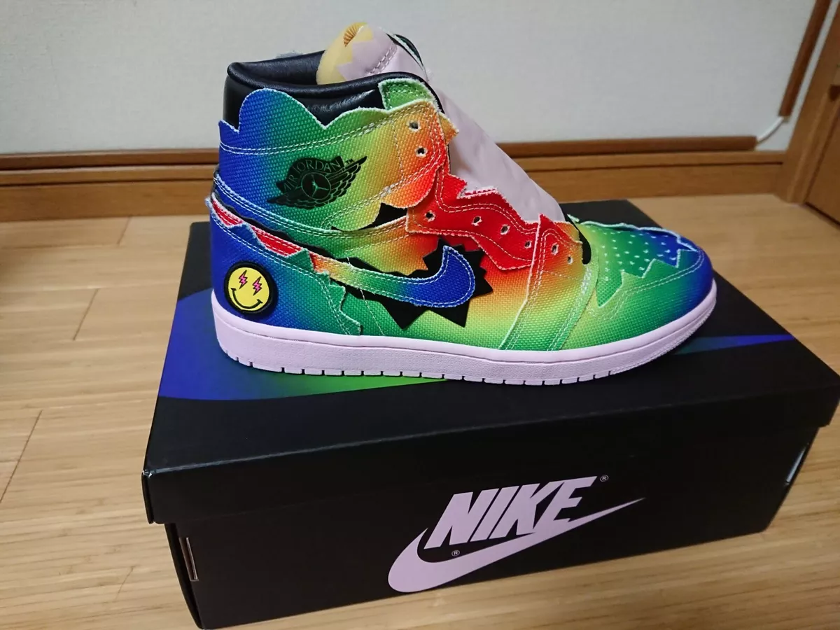 Nike x J Balvin Air Jordan 1 High Rainbow DC US 7