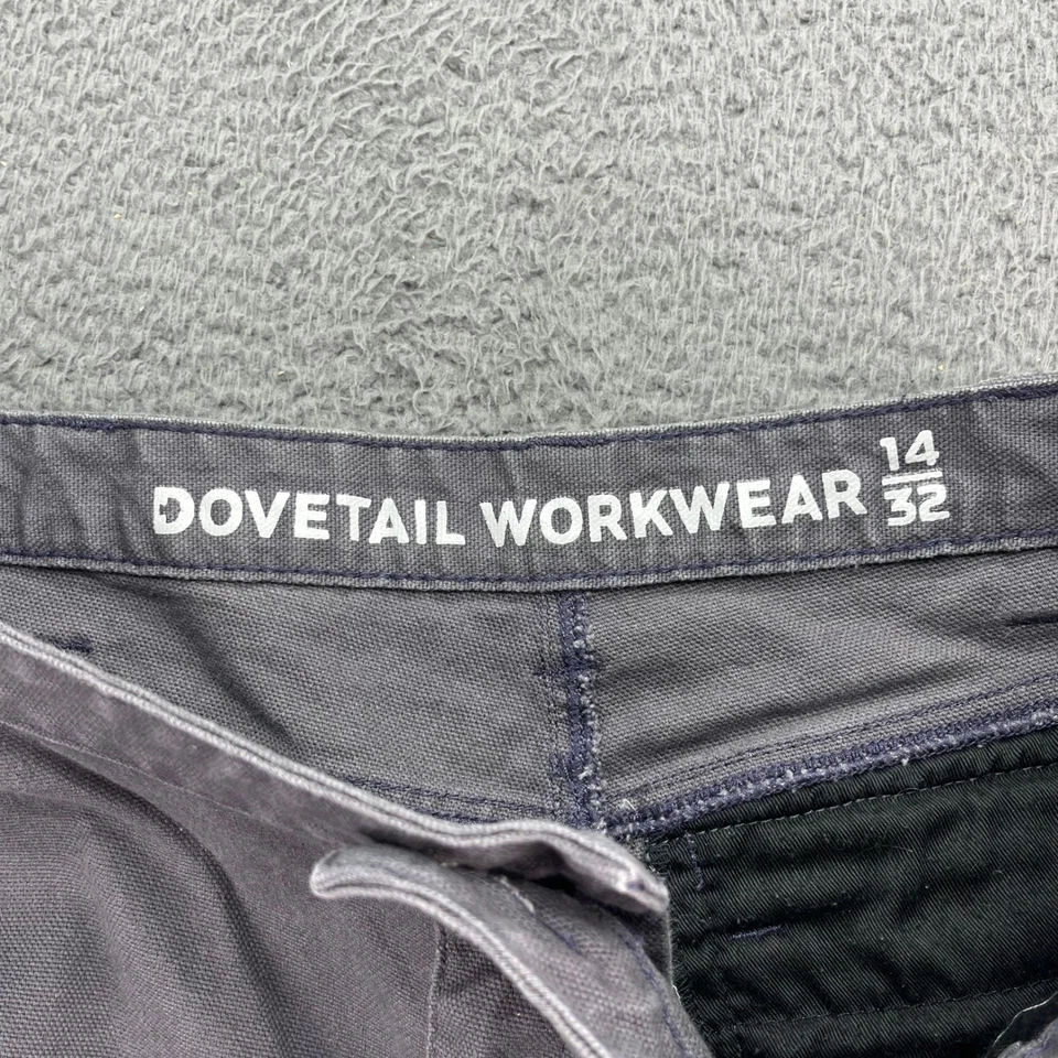 Pantalones de trabajo cola de milano Britt utilitarios grises de lona doble rodilla para mujer talla 14 32 Foto 2 de 4