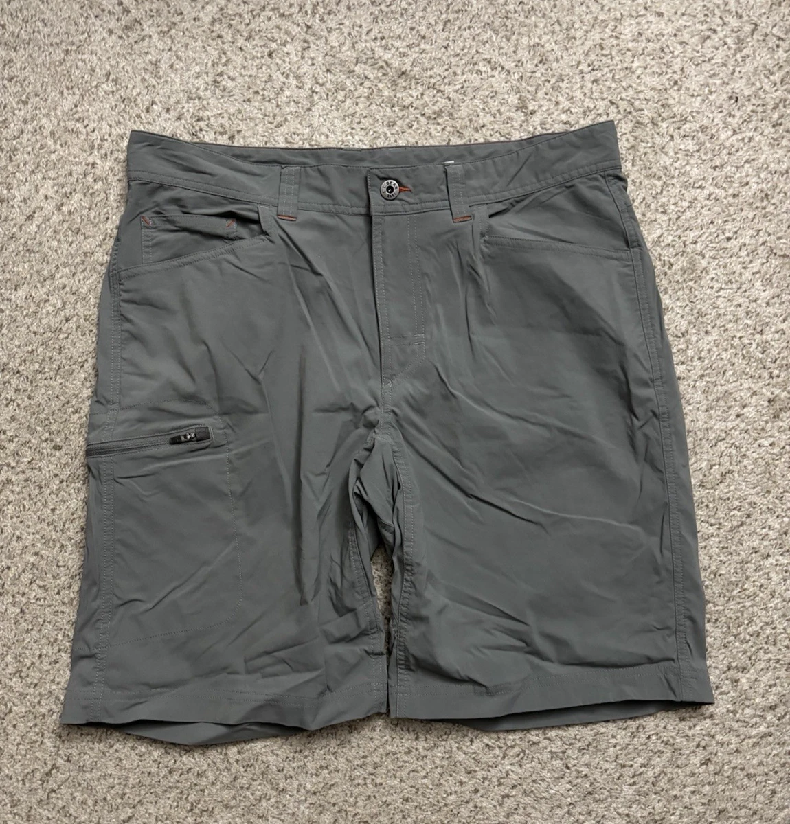 Jupe-short Cargo LL Bean – Gris, Taille 8 – Poches Zippées, Taille 31", Longueur 16" – Randonnée