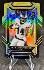 2021 Panini Select Kenneth Gainwell  Black & Gold Prizm Die-Cut #252 RC