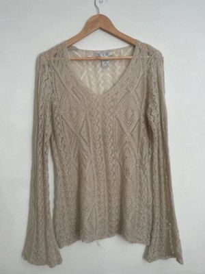 Cabi Mohair Mischung dünner Strickpullover (Größe 10) in gutem Zustand