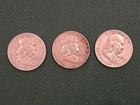 3 Silver Franklin Hallf Dollars Lot 1951-S, 1960-D, 1961-D