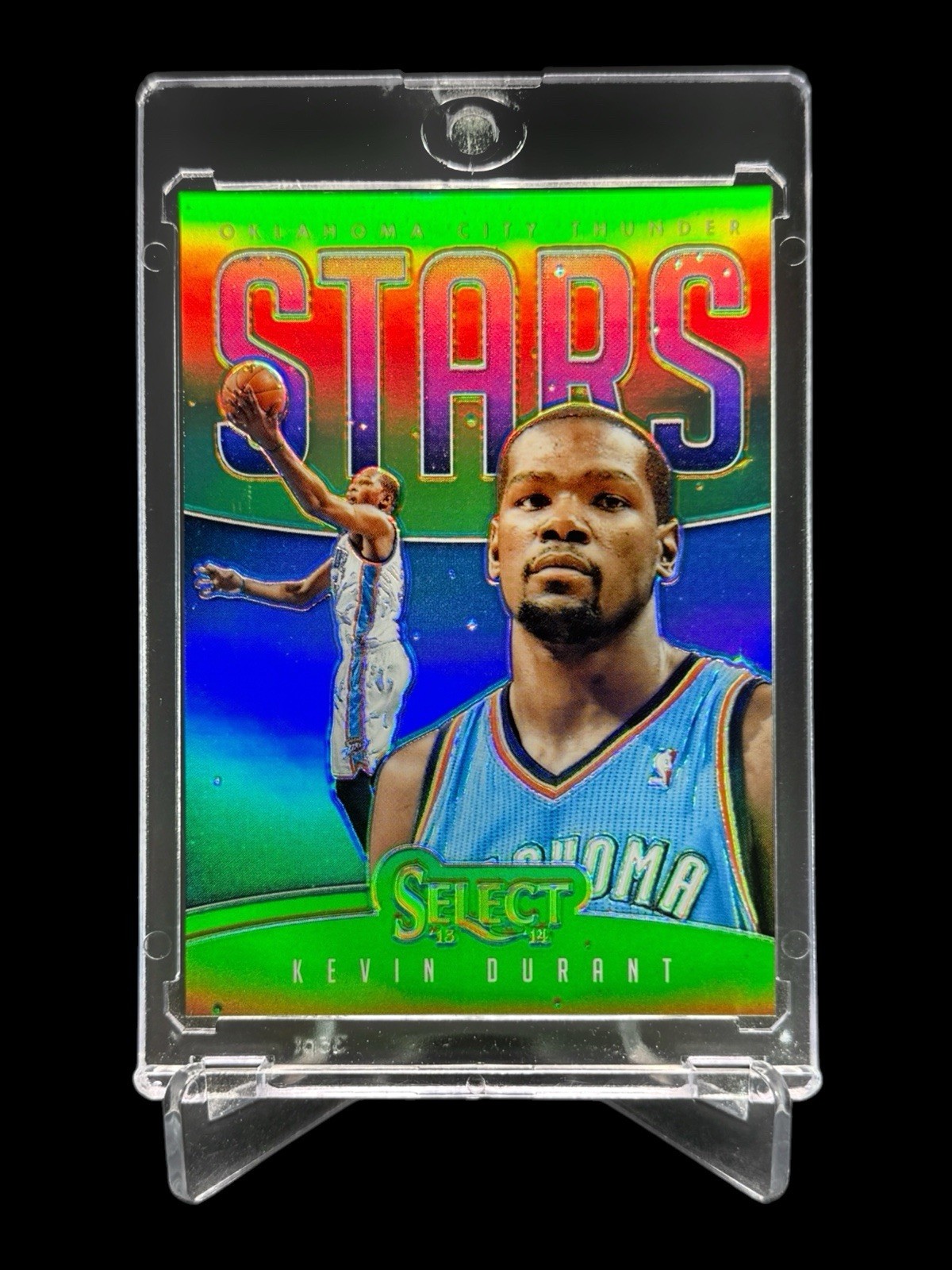 2013/14 Panini Select KEVIN DURANT (1/5) GREEN REFRACTOR SSP STARS EBAY 1/1 RARE