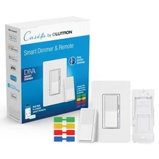 Lutron Diva Smart Dimmer Light Switch 3 Way Kit Caseta Lighting.DVRF-PKG1D-WH