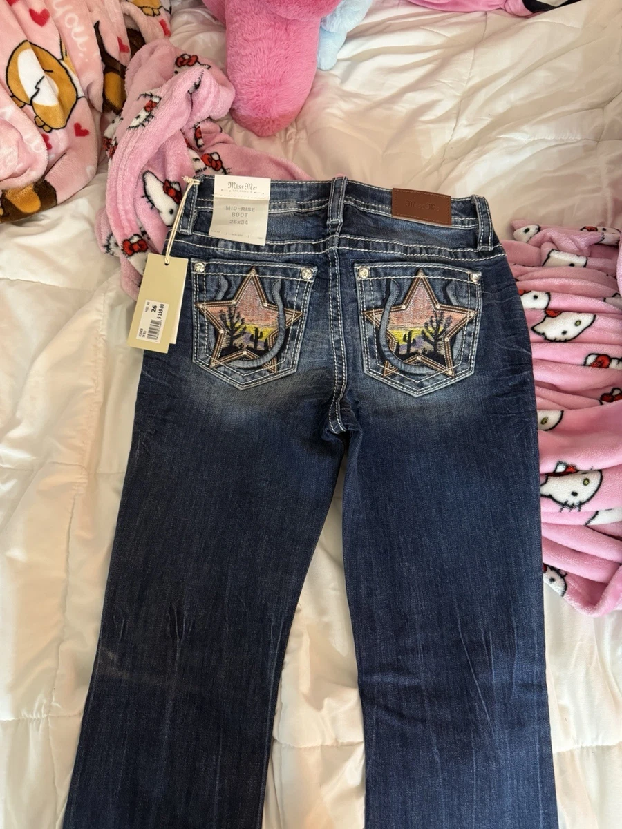 Miss Me Regular Size Low (6.5-8.5 in) Rise Jeans for Women for