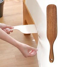 Mattress Lifter Bed Making Tool Sheet Tucker Wood Handle for Changing Sheets