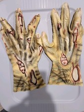 Unbranded Used Large Halloween Costume Zombie Gloves Scary Prop Dressup Set Pair