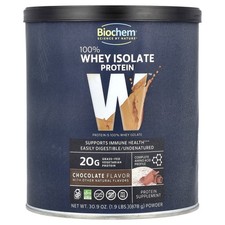 1 X Biochem, 100% Whey Isolate Protein, Chocolate, 1.9 lbs (878 g)
