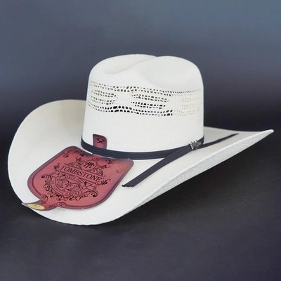 Sombrero Tombstone 10X Roper Texas Style Short Crown Bangora Western Cowboy Hat