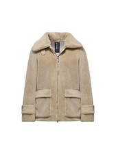 Veste Bomboogie Femme, En Éco-Fourrure, Couleur Sable, Code GW9190FSB5.