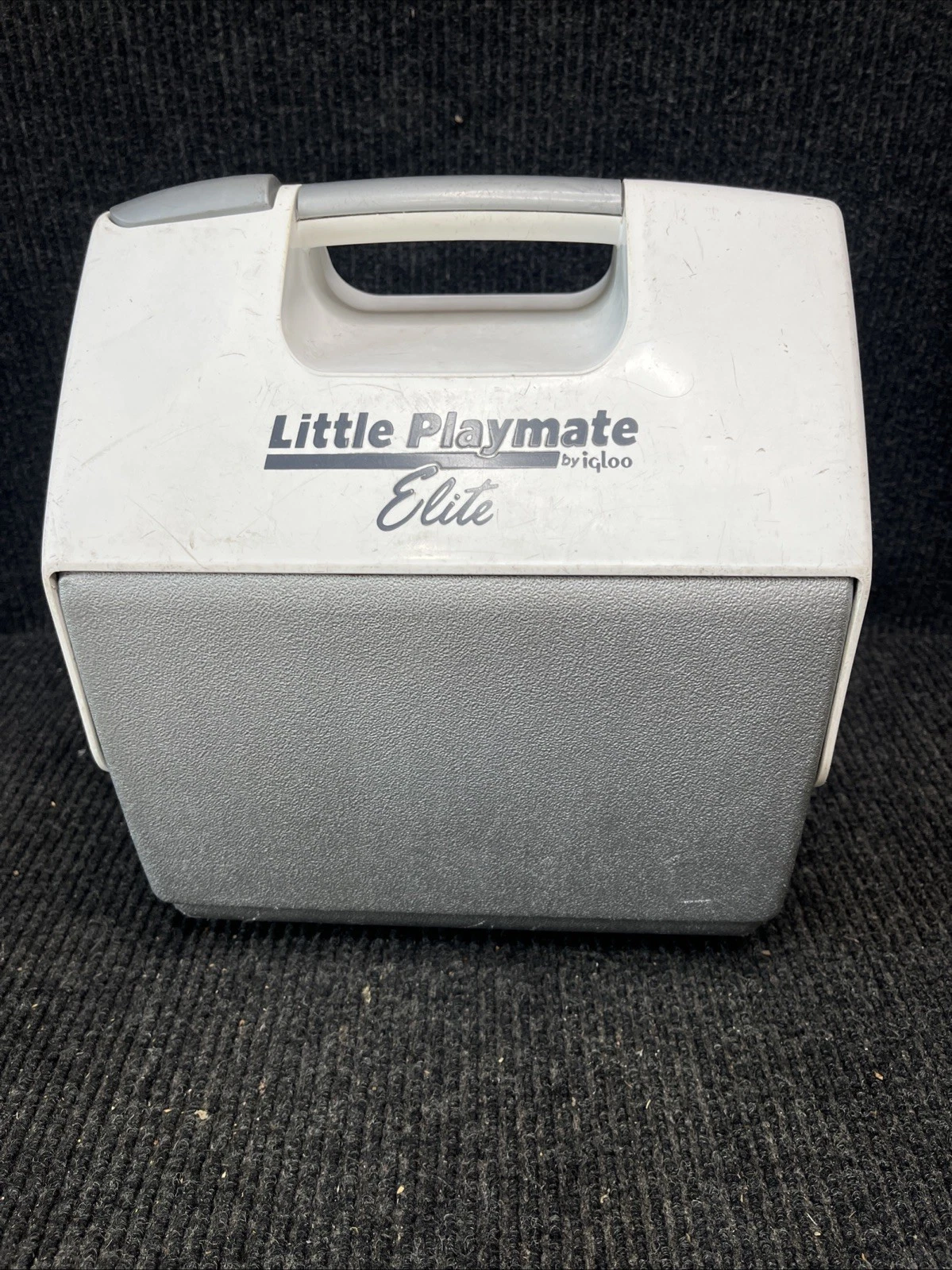 Vintage Playmate Elite Cooler By Igloo - Gray - Made In The USA - Large - 16qt