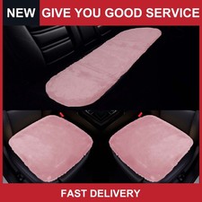 Car Seat Cover Set Car Seat Cushion For Front Rear Seat Light Pink 1set
