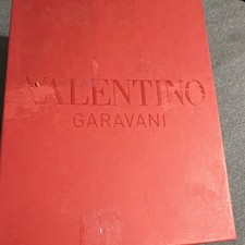 Valentino Garavani White Lace Up Low Top Sneakers with Box & Accessories