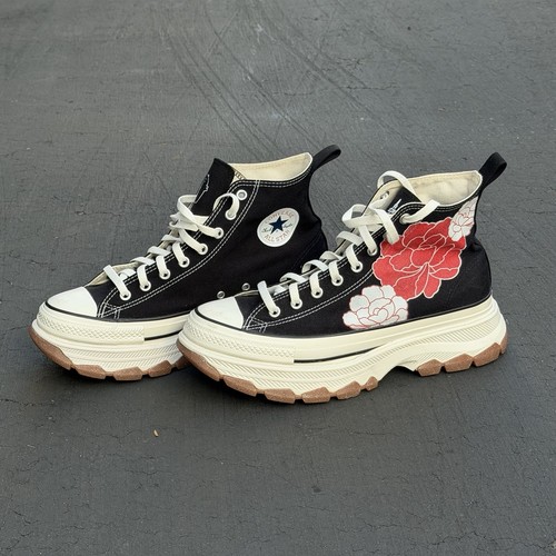 Converse All Star Trekwave CS Hi Black White Personalized Tokyo Japan Sz29 Lotus