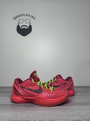Size 6.5 - Nike Kobe 6 Protro Reverse Grinch Sneakers FV4921-600 Preowned