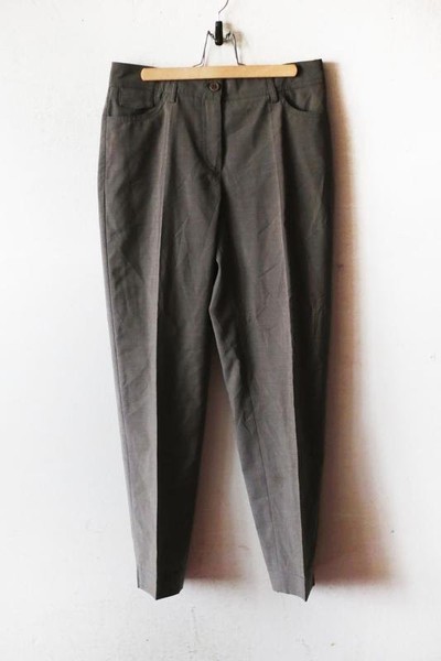 Women Brunello Cucinelli Trousers Grey Wool 32 /