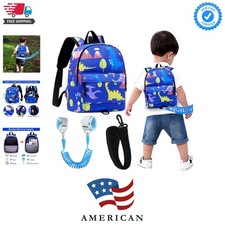 Toddler Backpack Leash with Anti Lost Wrist Link, Cute Mini Child Walking Har...