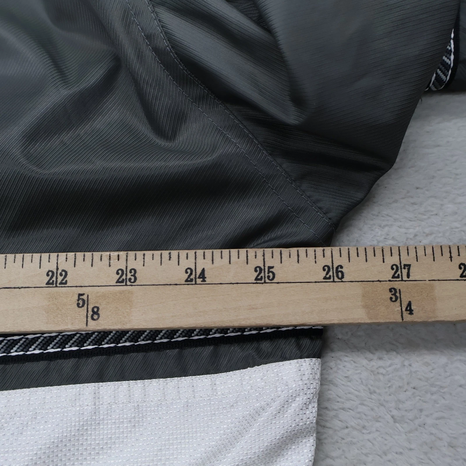 Phenix Jacket Men Large Gray Mesh Lined Full Zip Light Athletic Windbreaker VTG - product detail image 8