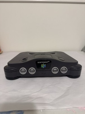 Nintendo N64 Charcoal Gray Console & Power Cord/Expansion Pack NUS-001 Tested