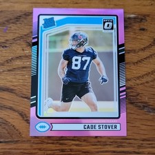 Panini Donruss 2024 Rated Rookie Pink Prizm Cade Stover #304 Texans Football