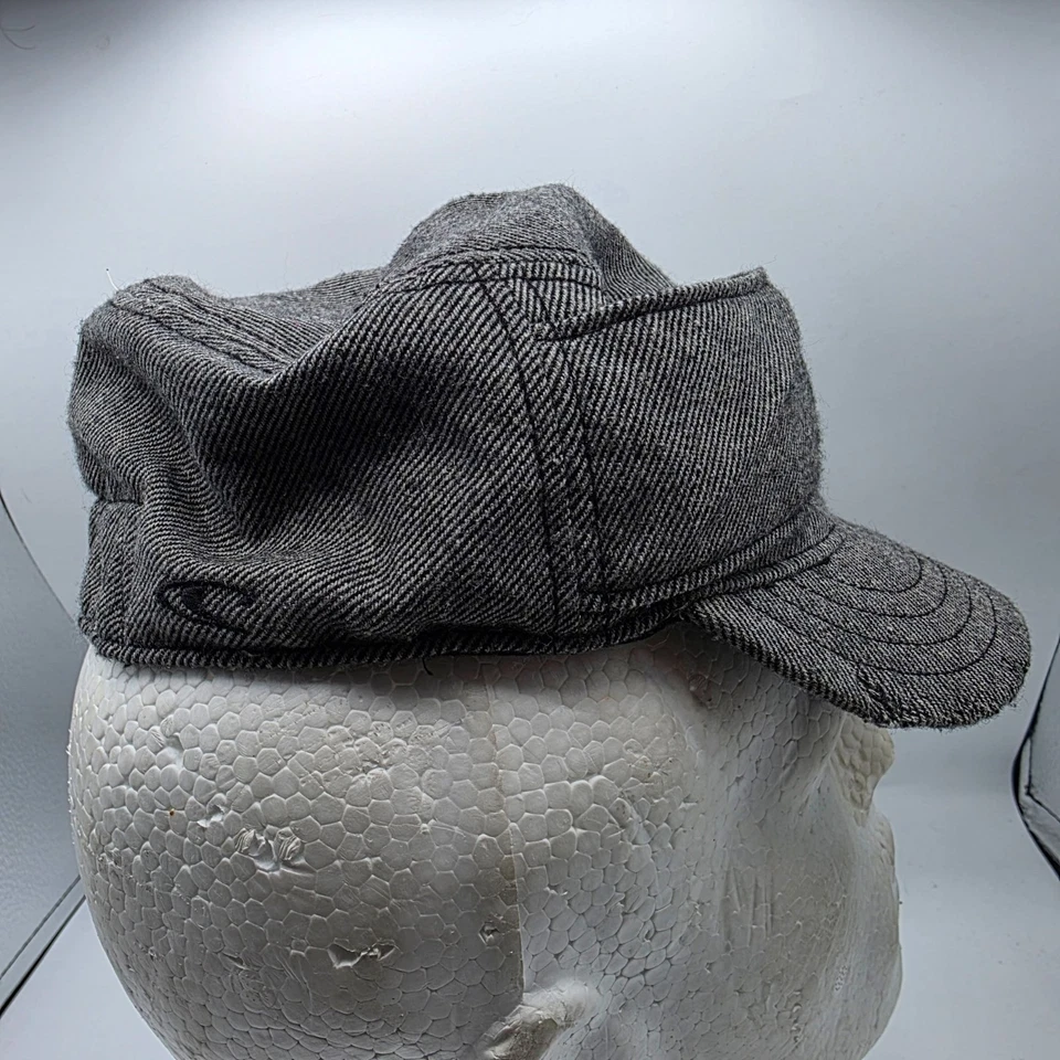 ONeill Kids Adjustable Gray News Boy Hat Cap With Metal Accents Casual Outdoors - Image 4 of 4