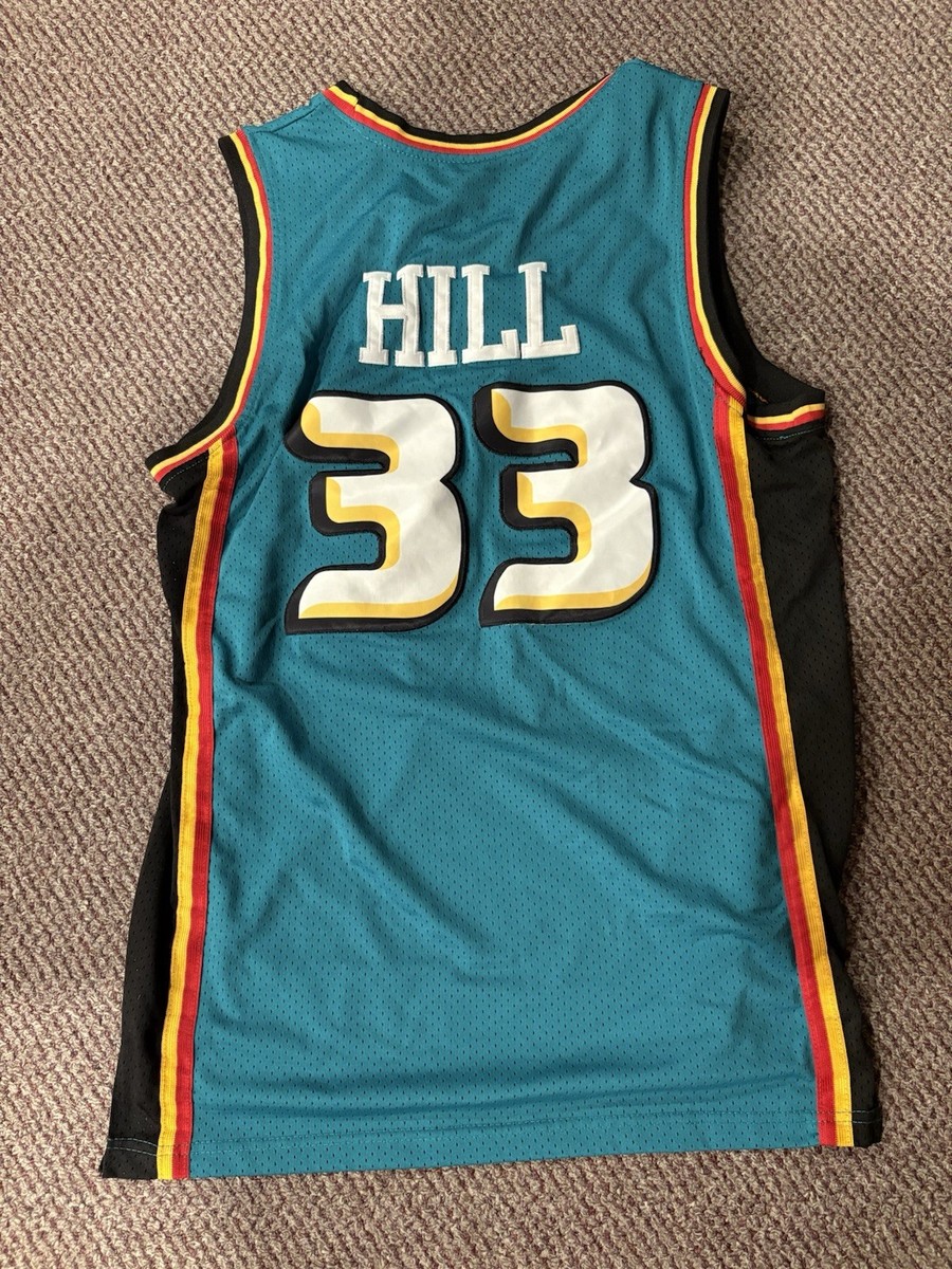 Grant Hill Basketball Jersey Detroit Pistons Large Green! | eBay