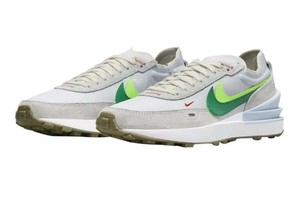 double nike tick trainers