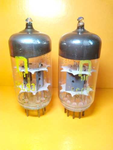 one rare pair RT La Radiotechnique 12AX7SH ECC83 tested one rare pair RT La Radiotechnique 12AX7SH ECC83 tested