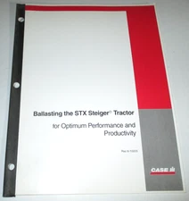 Case IH Steiger STX275/325/375/425/440/STX450/STX500 Tractor Ballasting Manual