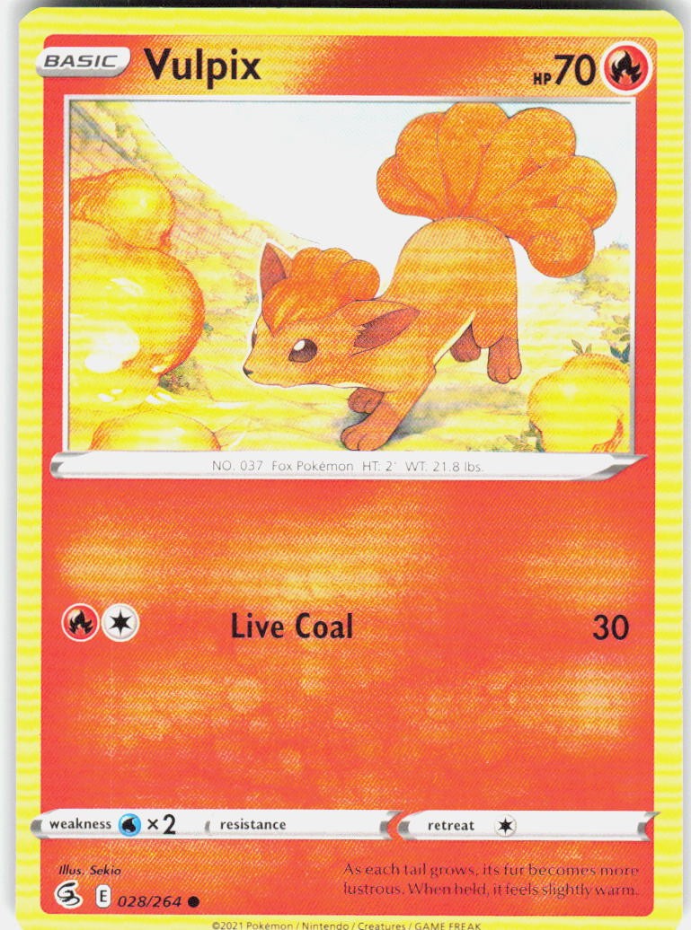Vulpix 28 028/264 SWSH08: Fusion Strike Pokemon
