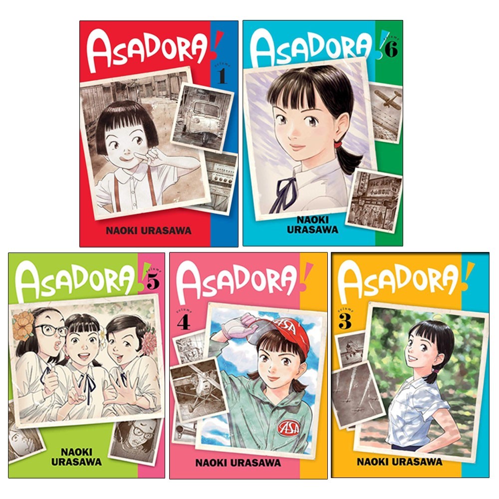 Asadora! 5 Books Collection Set by Naoki Urasawa Volume 1, 3, 4, 5, 6