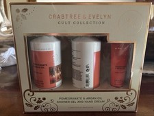 NEW Crabtree Evelyn Pomegranate Argan Oil Shower Gel Hand Cream Collection