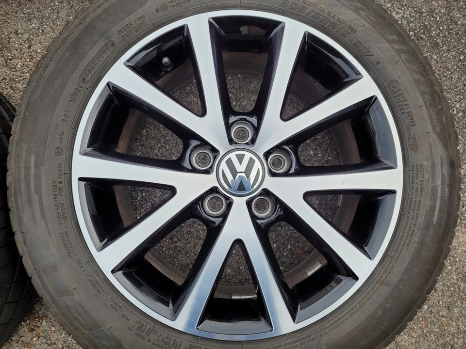 VW Golf 5, 6, Golf Plus, Touran 1T original 16 Zoll Alufelgen - 6,5Jx16H2 ET50 - - Bild 3 von 4