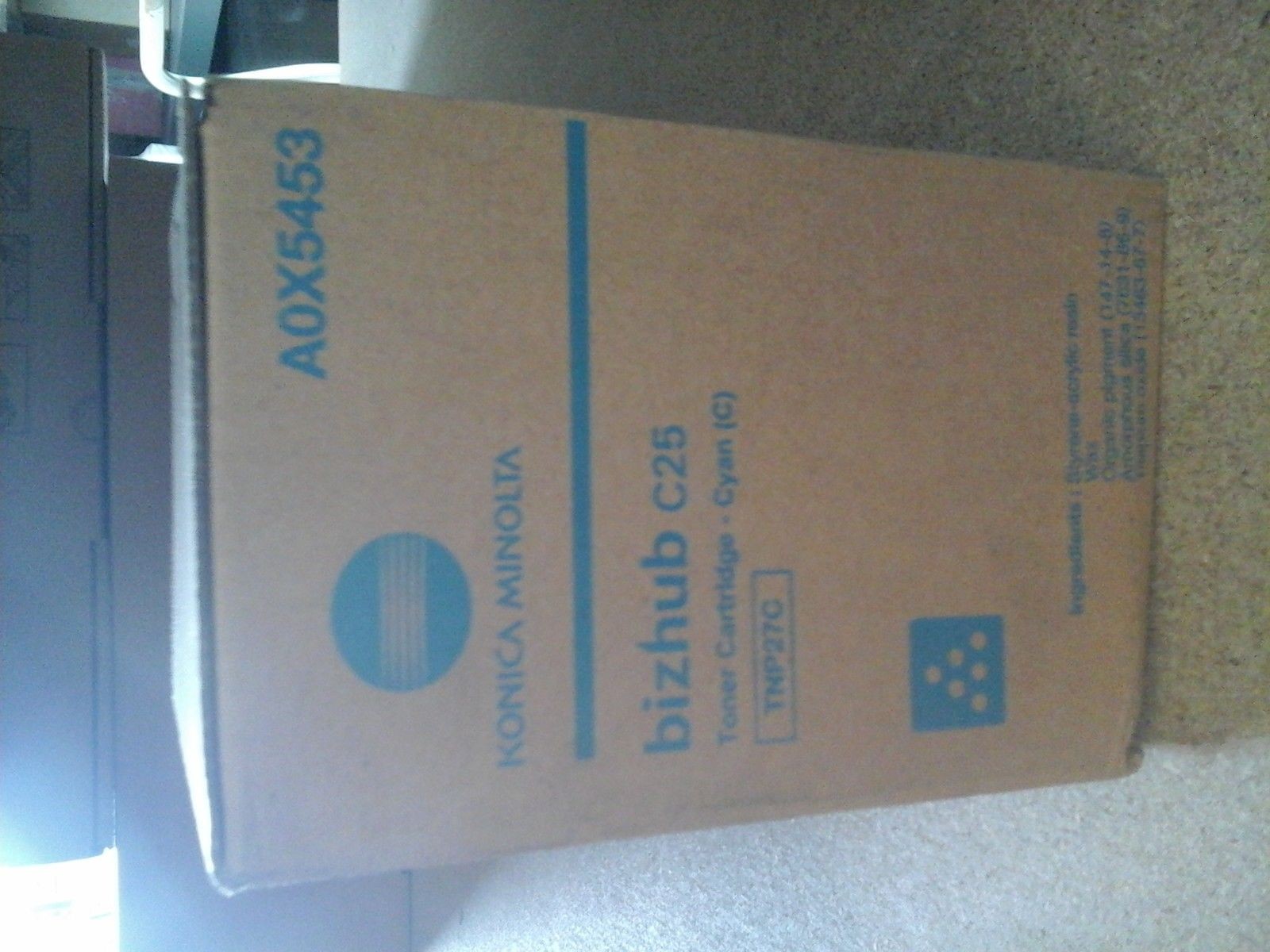 GENUINE Konica Minolta CYAN TNP27C Toner Cartridge 6,000 Pages A- VAT INC.