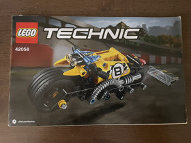 42058 LEGO TECHNIC: Stunt Bike NO RAMP ~ BIKE WITH MANUAL