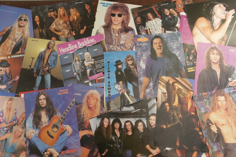 BON JOVI Great White WARRANT + More Vintage Magazine Clippings 80's-90's BATCH 1