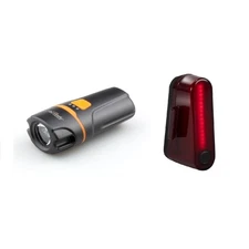 Compact Design Bike Lights Set, Front and Back Lights, IP64 Waterproof, 6 Mod...