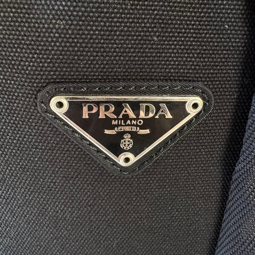 PRADA Tessuto Triangle Logo Black Backpack Daypack - image 14