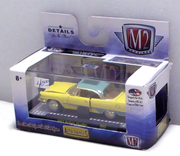 M2 Machines Gold Chase 1957 DeSoto Fireflite 1:64 Diecast 1/750 - Image 3 of 3