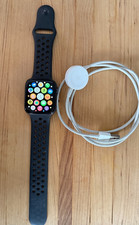 Apple Watch Series 4 44 mm Space Gray Aluminum Case with Black Band GPS 