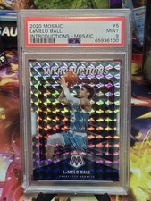 2020-21 Panini Mosaic - Introductions LaMelo Ball #5 Mosaic Prizm (RC) PSA 9