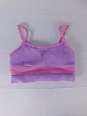 Wilo The Label Tank Top Womens Small Purple Pink Colorblock Ribbed Camisole
