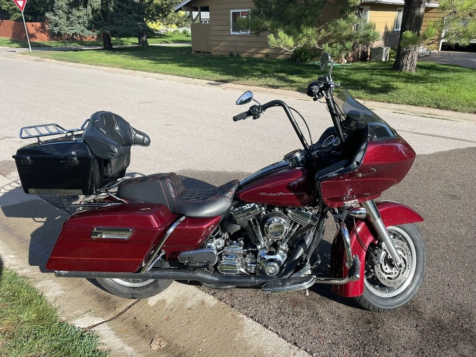 1-piece Step-up Seat Front Rear Full For Harley Street Glide Road King 1997-2007 Foto 4 de 4