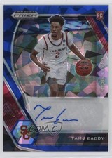 2021-22 Panini Prizm Draft Picks Blue Ice 59/75 Tahj Eaddy #DP-TEA Auto 1a07