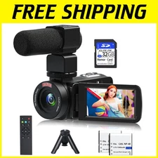 1080P Video Camera Camcorder for YouTube with Night Vision