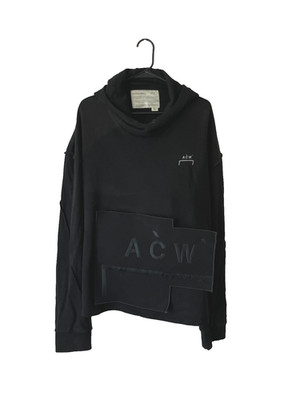 A-COLD-WALL Cotton Embroidered Logo Patch Hoodie | Black | Size XL