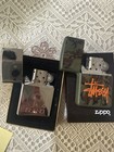 Zippo Lighter Lot - Stussy Camouflage & Island/Palm Engraved — photo 1