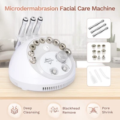 3 in 1 Diamond Microdermabrasion Dermabrasion Machine Facial Peel Vacuum Spray - Image 1 of 4