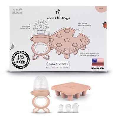 Baby's First Bites Bundle - Silicone Frozen Breast Milk Popsicle Kit with For...